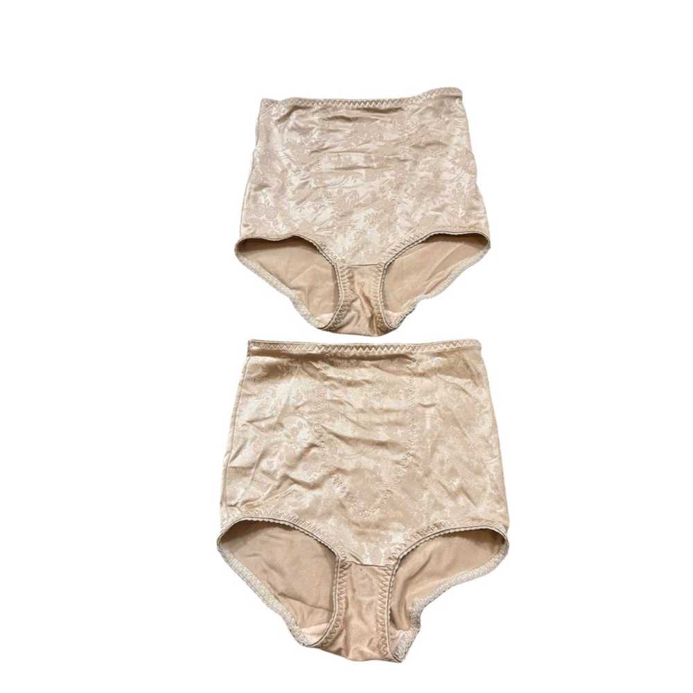 Lot of two Cupid Brand High Rise Tummy Control Panties Tan Size Medium